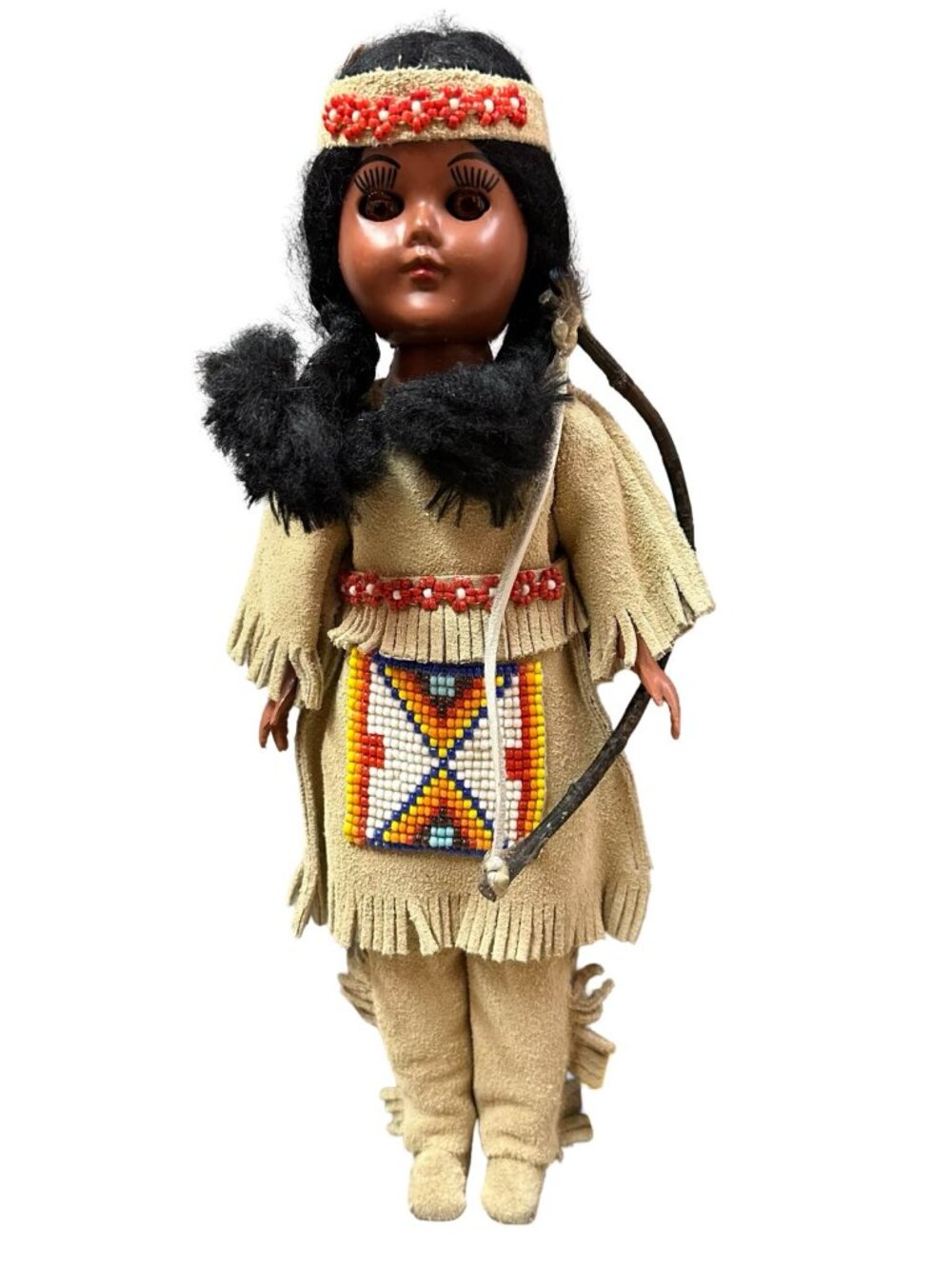 Vintage Carlson Dakotah Native American Crafts Cheyenne Chief Doll